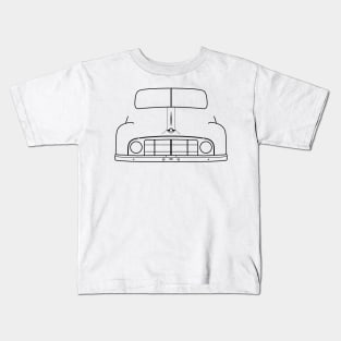 Morris Minor MM classic car outline (black) Kids T-Shirt